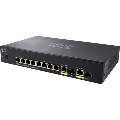Cisco SG350-10 Managed Switch 10-Port Gigabit